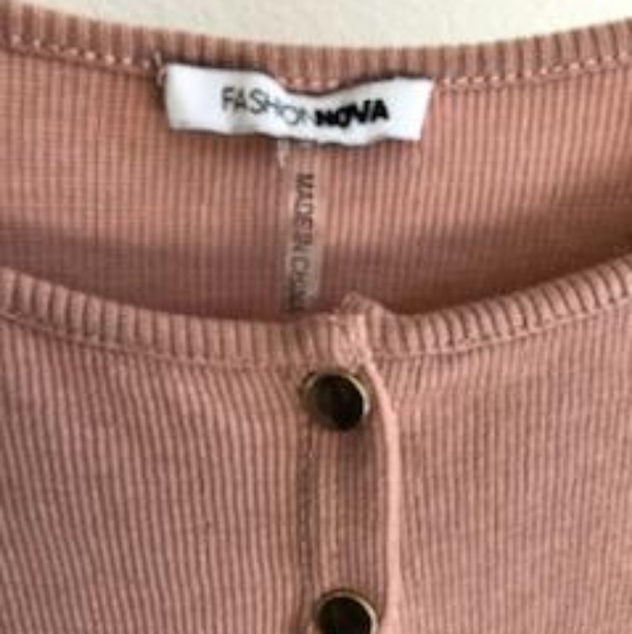 Muave Maxi dress with buttons - Picture 7 of 8